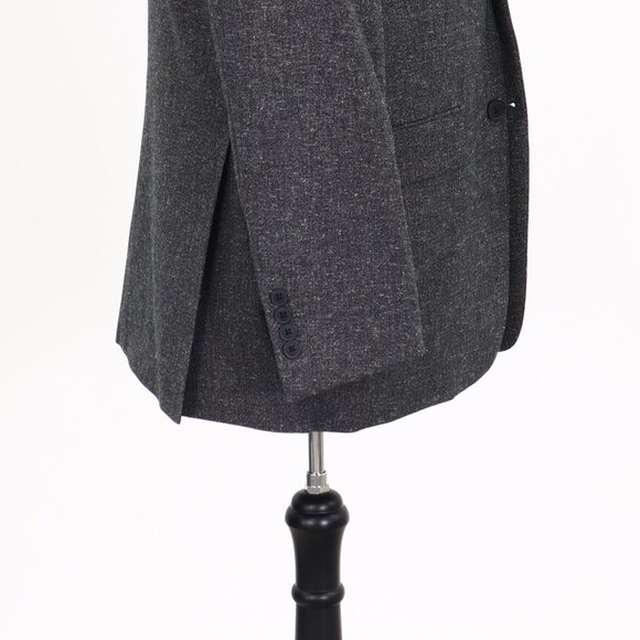 Andrew Fezza 40R Gray Solid 2-Button Sport Coat Blazer Jacket P245 - Picture 6 of 11